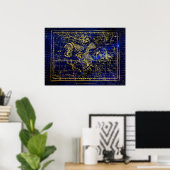 Delphinus-Sternbildposter Poster (Heimbüro)