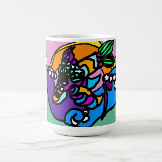 Delphinwelle kaffeetasse (Mittel)