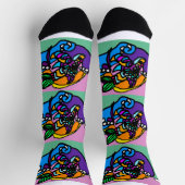 Delphinwelle socken (Oben)