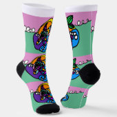 Delphinwelle socken (Gewinkelt)