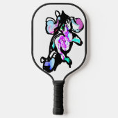 Delphinwellen-Spaß Pickleball Schläger (Rückseite)