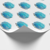 Delphinwelt zum Geburtstag Geschenkpapier (Ecke)