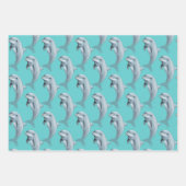 Delphinwrapping Paper Geschenkpapier Set (Vorderseite)
