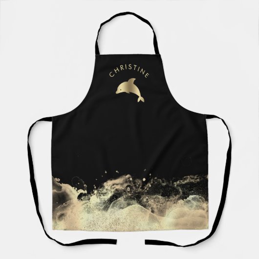 Delphinzeichen Schürze (Vorderseite)