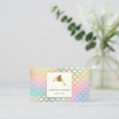 Delphinzeichen Visitenkarte (Stehend Vorderseite)