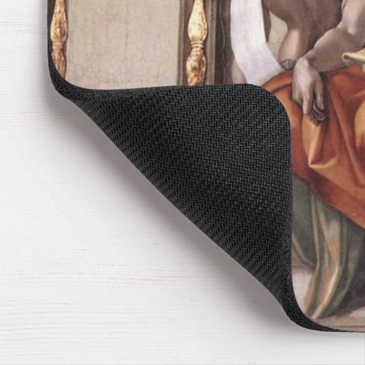 Delphische Sibyl - Fresco Sixine Kapelle Mousepad (Ecke)