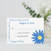 Delquise Message Text Response Card RSVP Karte (Stehend Vorderseite)