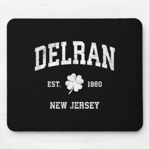 Delran New Jersey Vintage Shamrock Srts _1 Mousepad