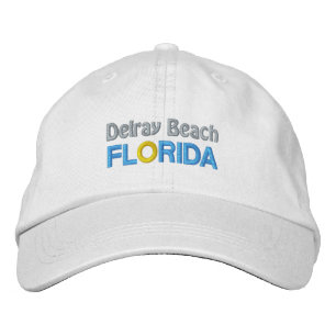 DELRAY BEACH BESTICKTE BASEBALLKAPPE