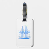 Delray Beach Coastal Nautical Sailing Gepäckanhänger (Rückseite vertikal)