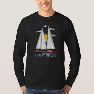 Delray Beach Coastal Nautical Sailing Sailor Desig T-Shirt