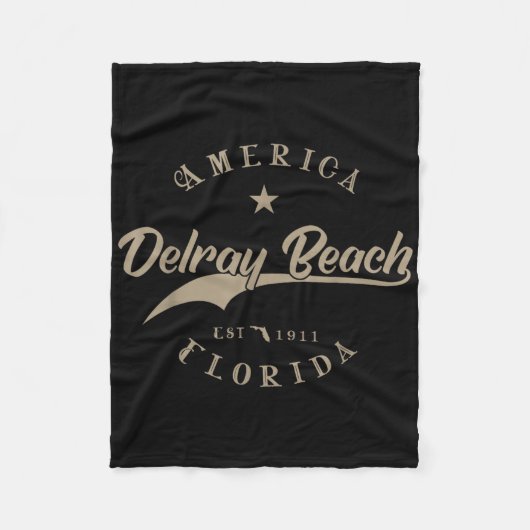 Delray Beach Fl _ Florida Fleecedecke (Vorderseite)