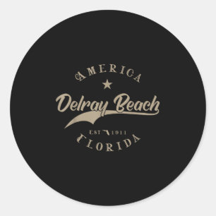 Delray Beach Fl _ Florida Runder Aufkleber