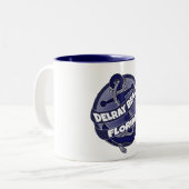 Delray Beach Florida Anker Swirt Kaffee Tasse (Vorderseite Links)