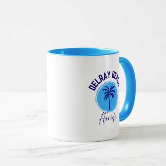 Delray Beach Florida Coffee Mug Tasse (VorderseiteRechts)