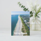 Delray Beach Florida Foto Postkarte (Stehend Vorderseite)