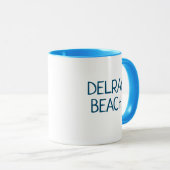Delray Beach Florida Kaffeetasse (VorderseiteRechts)