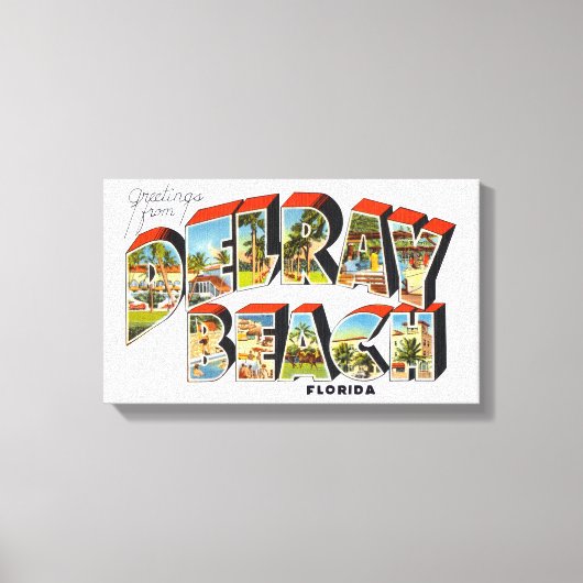 Delray Beach Florida Leinwanddruck (Vorderseite)