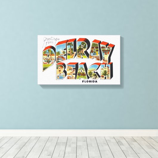 Delray Beach Florida Leinwanddruck (Insitu (Holzboden))