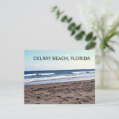 Delray Beach Florida Ozean Postkarte (Stehend Vorderseite)