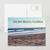 Delray Beach Florida Ozean Postkarte (Vorne/Hinten)