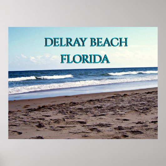 Delray Beach Florida Ozeanszene Poster (Vorne)