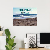 Delray Beach Florida Ozeanszene Poster (Heimbüro)