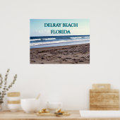 Delray Beach Florida Ozeanszene Poster (Küche)