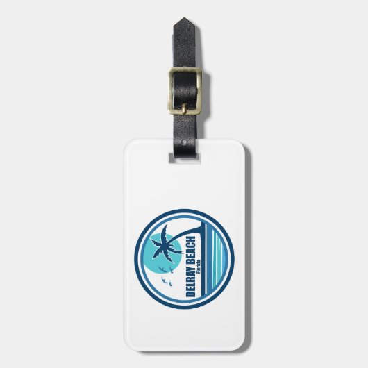 Delray Beach Florida Palm Tree Birds Gepäckanhänger (Vorderseite vertikal)