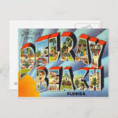 Delray Beach Florida Postkarte (Vorne/Hinten)
