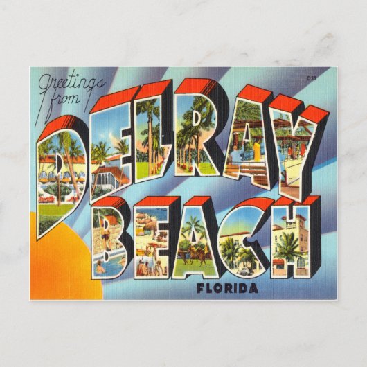 Delray Beach Florida Postkarte (Vorderseite)