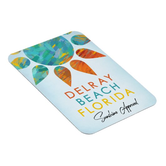 Delray Beach Florida Sunshine Travel Magnet (Rechte Seite)