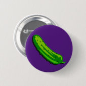 Dels Essiggurken-Knopf Button (Vorne & Hinten)