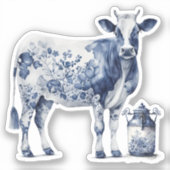 Delsoftware Cow und Milk Jar Aufkleber (Vorderseite)
