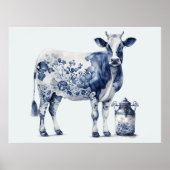 Delsoftware Cow und Milk Jar Poster (Vorne)