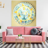 Delsoftware-Ladegerät von Bluedash, Lambeth-Töpfer Leinwanddruck (Insitu (Wohnzimmer))