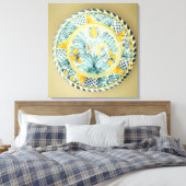 Delsoftware-Ladegerät von Bluedash, Lambeth-Töpfer Leinwanddruck (Insitu (Schlafzimmer))