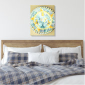 Delsoftware-Ladegerät von Bluedash, Lambeth-Töpfer Leinwanddruck (Insitu (Schlafzimmer))