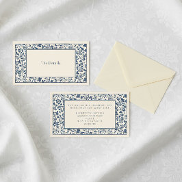 Delsoftware Vintager Stil florale Details Begleitkarte