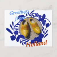 Delsoftwaremuster und Clogs Greetings aus Holland