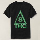 Delta 8 THC Delta 8 Triangle Symbol Green Weed Pla T-Shirt (Design vorne)