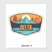 Delta, Alabama Aufkleber (Blatt)