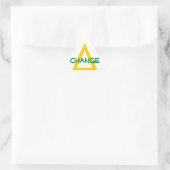 Delta=Ändern Dreieckiger Aufkleber (Tasche)