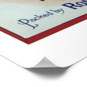 Delta Brand Orange Fruchtmarken Poster (Ecke)