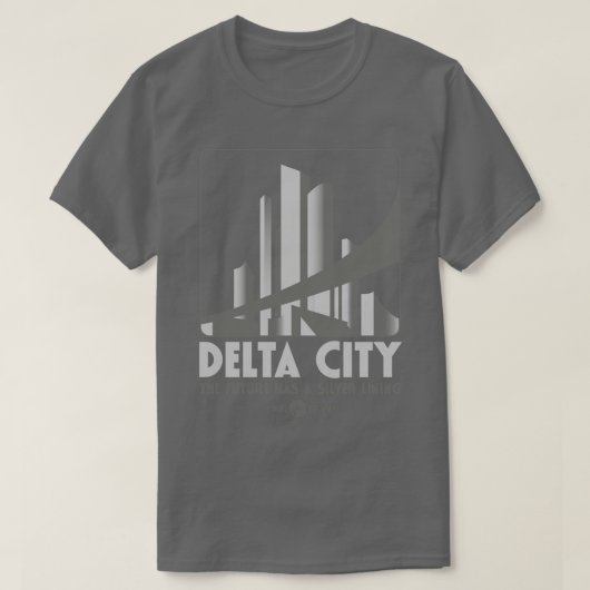 Delta City The Future hat eine Silver Lining T-Shirt (Design vorne)