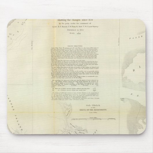 Delta des Mississippi Mousepad (Vorne)