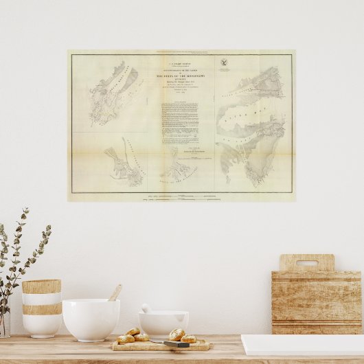 Delta des Mississippi Poster (Küche)