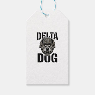 Delta Dog Bulldog Helm Vintage Gravur Design_ Geschenkanhänger