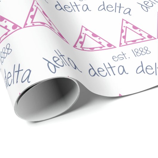 Delta Est 1888 Geschenkpapier (Rolleneckpunkt)