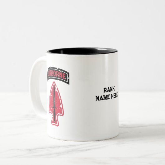 Delta Force "Special Forces" gestört Zweifarbige Tasse (Vorderseite Links)